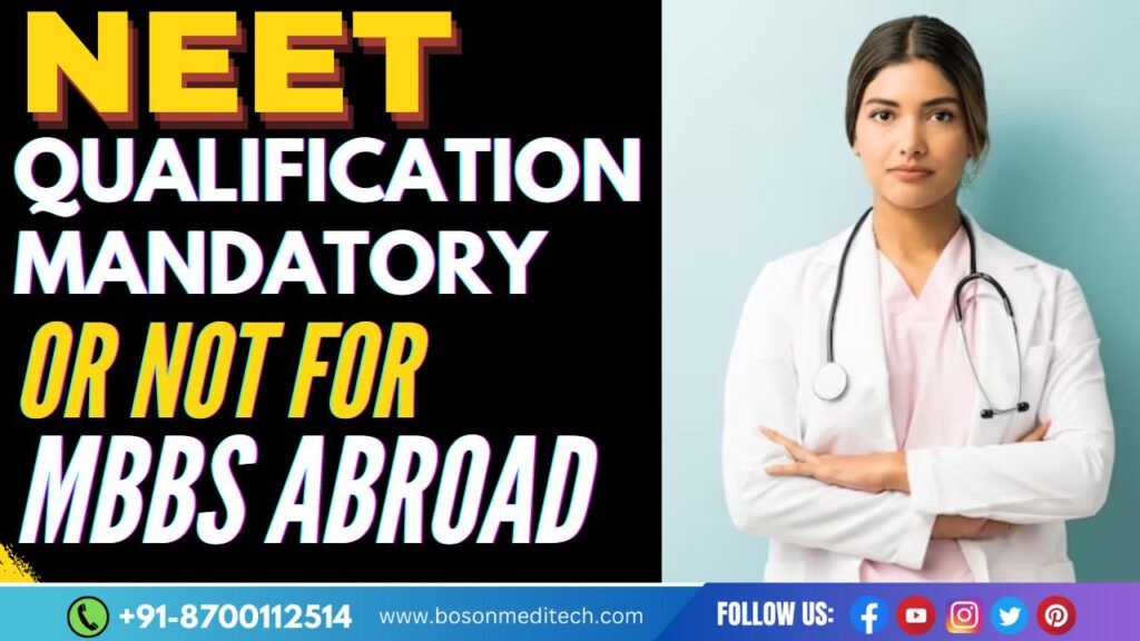 NEET compulsory or not for mbbs abroad for indian students